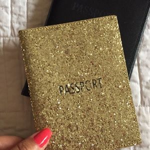 Passport cases - gold one is J Crew